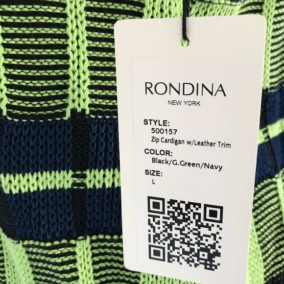 Rondina Multi Color Plaid Cardigan Sweater - Picture 5 of 7